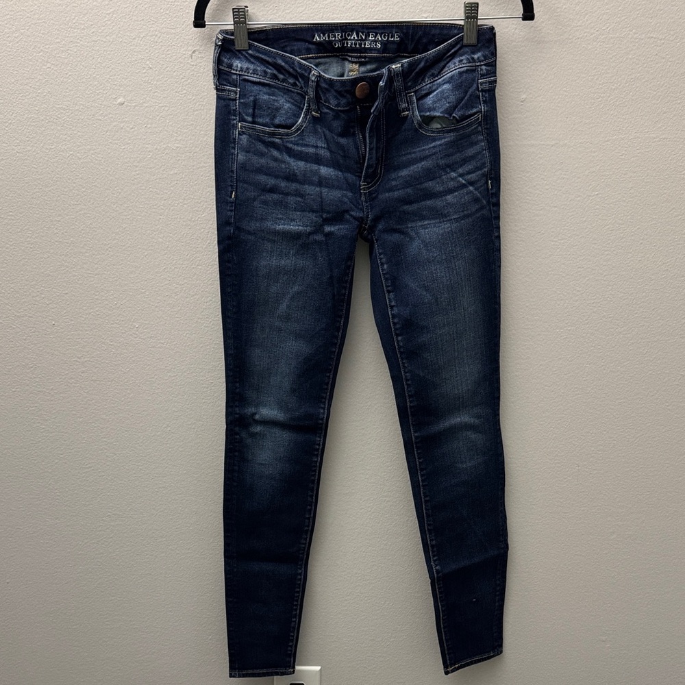 American Eagle Dark Blue Skinny Jeans long